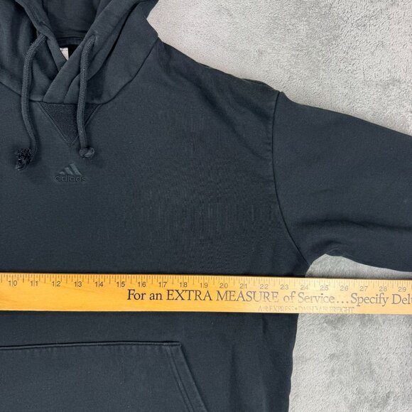 Adidas All Szn Mens M Hoodie Sweatshirt Pullover Embroidered Center Logo Faded - Picture 6 of 9